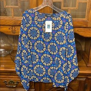 Zouk: Women’s Top - Medallion Blue - Small